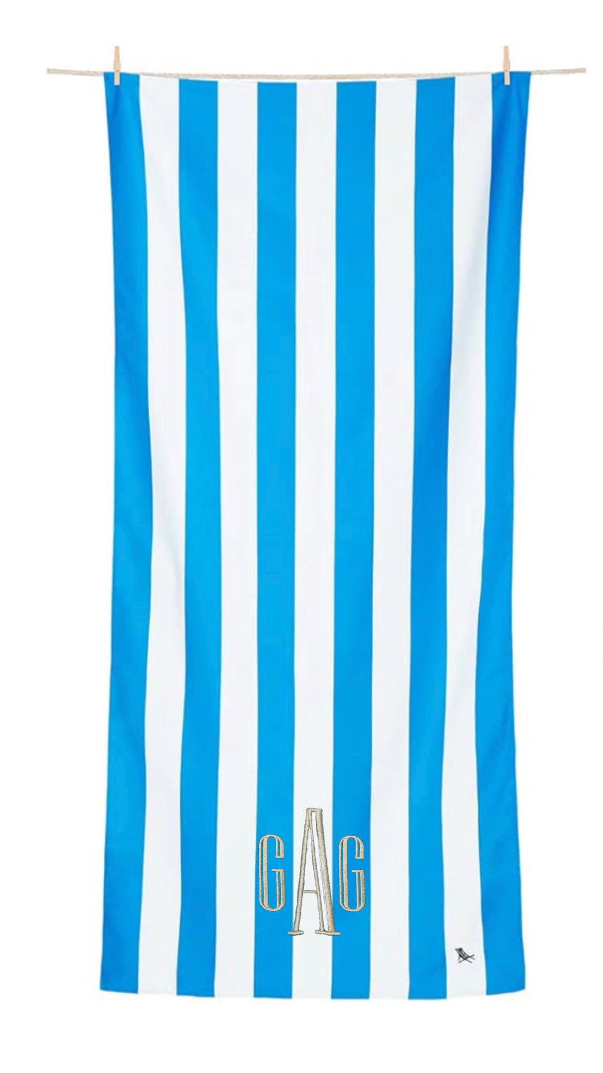 Personalized Quick Dry Beach Towel: Custom Embroidered Pool Towel & Travel Bag