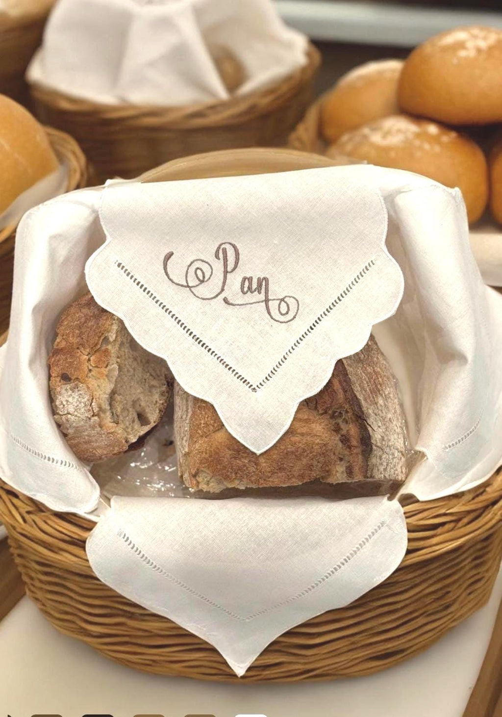 Bread BasketCover linen Bread Napkin Bun Warmer Breadbasket Bread warmer liner Paneras en Lino Gardepain en lin Serviette à pain roll covers