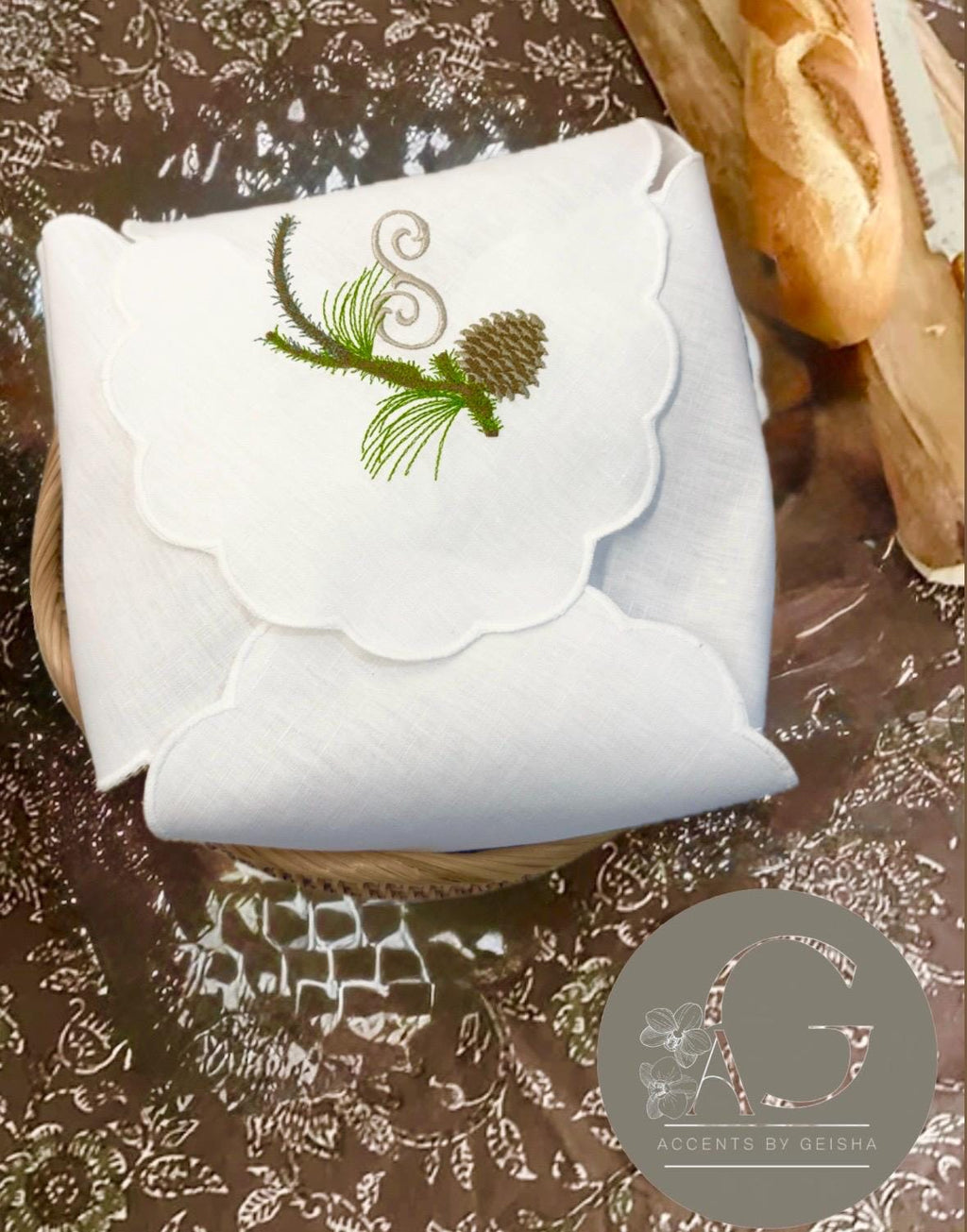 Bread Basket liner Christmas Bread cover Napkin Bun Warmer Breadbasket Bread warmer liner Paneras en Lino Garde pain en lin bread rollscover