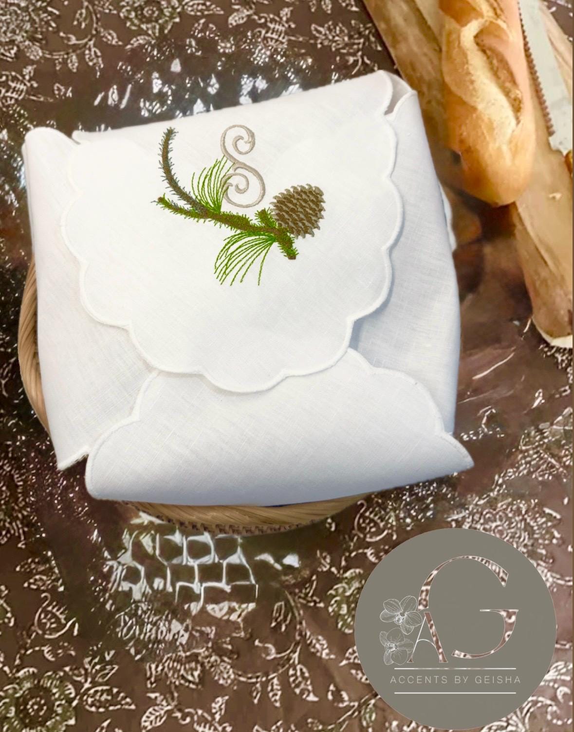 Bread Basket liner Christmas Bread cover Napkin Bun Warmer Breadbasket Bread warmer liner Paneras en Lino Garde pain en lin bread rollscover