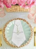 Personalized linen napkin  pastel colors Roses and dots embroidered linen Placemat Spring Dinner Napkins Easter holiday