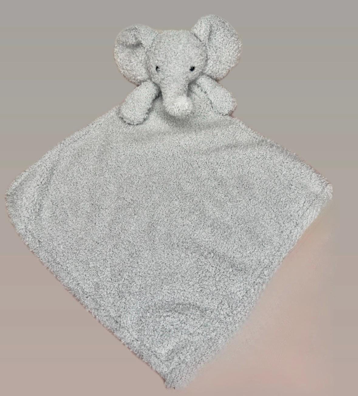 Personalized Cozy Elephant Baby Security Blankie Ultra Soft Plush Comfort Perfect embroidered custom BabyGift newborn accessory animal lovey