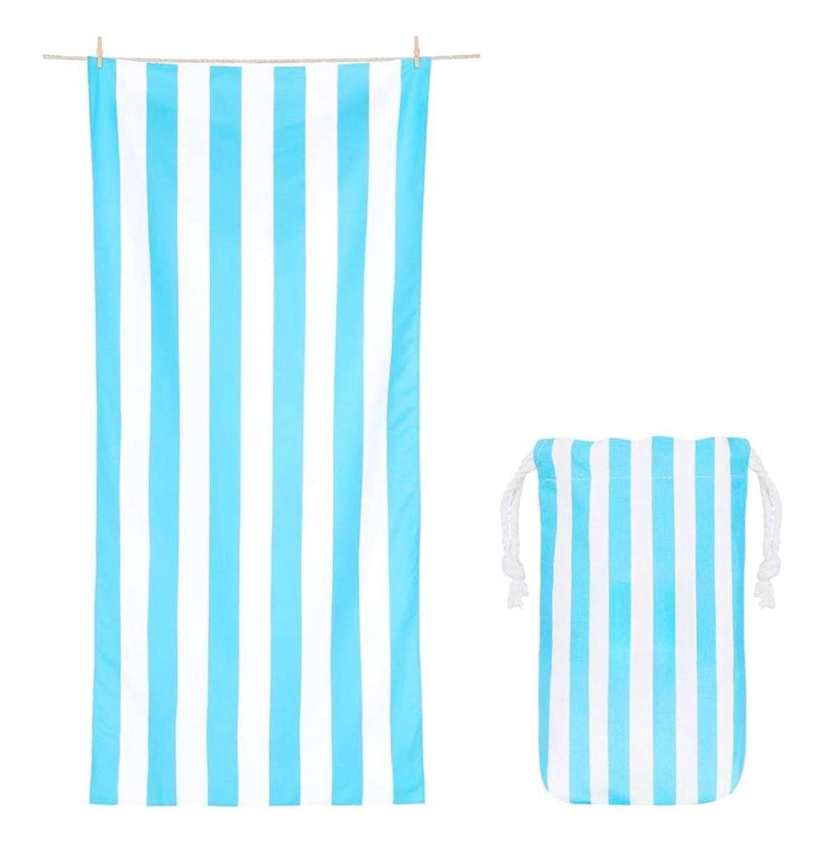 Personalized Quick Dry Beach Towel: Custom Embroidered Pool Towel & Travel Bag
