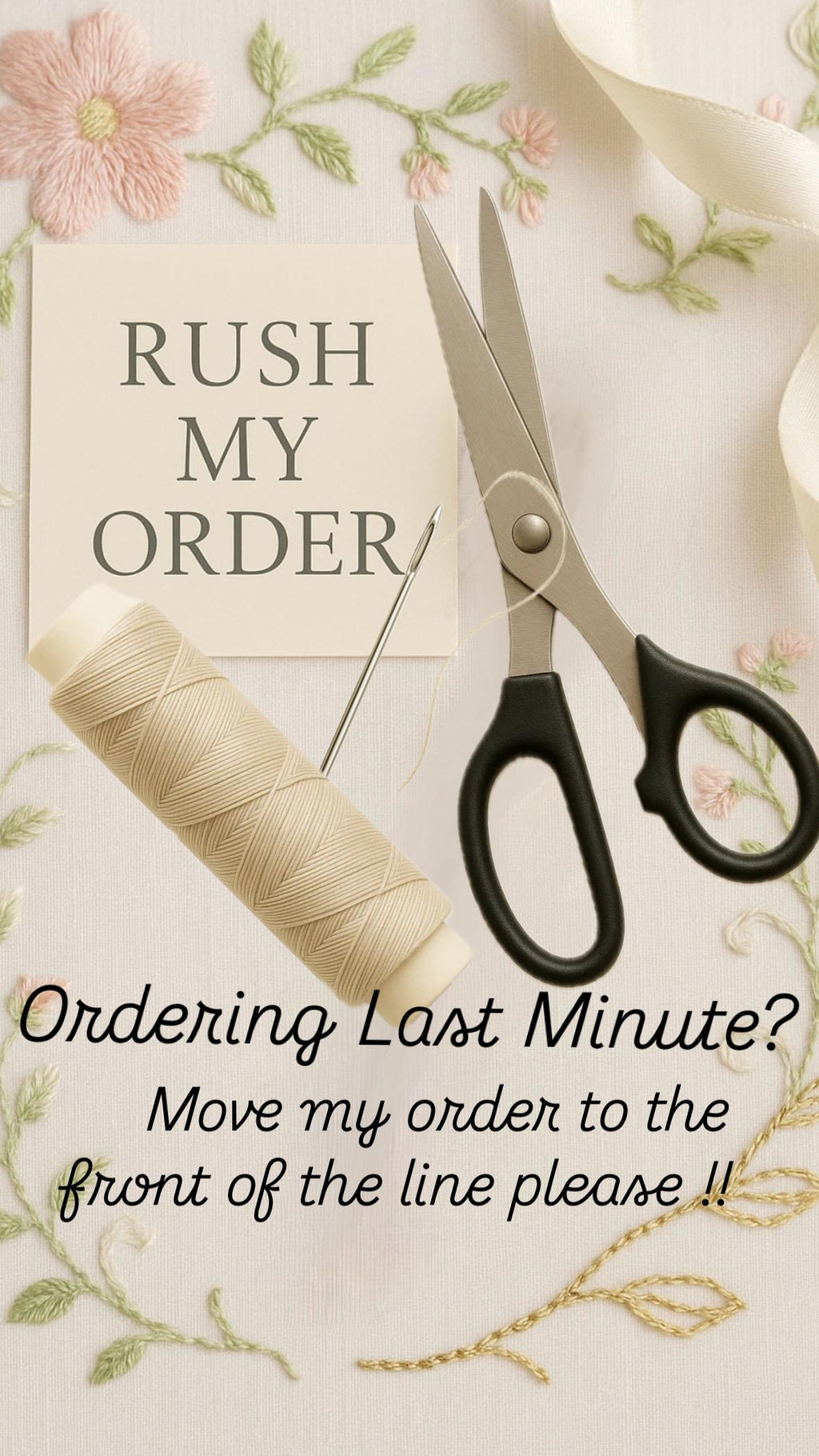Rush My Order – Priority Processing Add-On for Faster Production ships earlier than posted shipping date.
