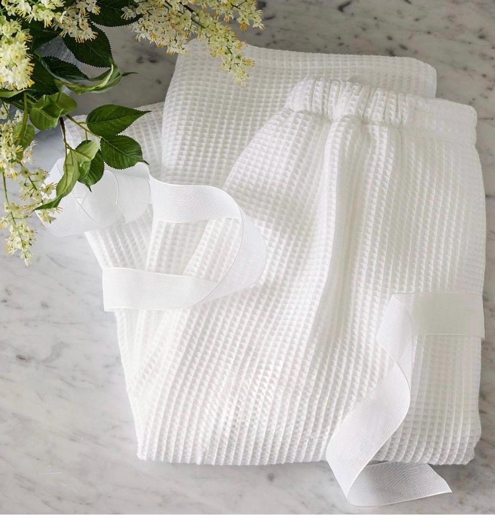 Bridesmaid Monogrammed Waffle Weave Spa bath Wrap Sorority Graduation Bride Bachelorette Party Monogrammed Cotton Bath Wrap Gift