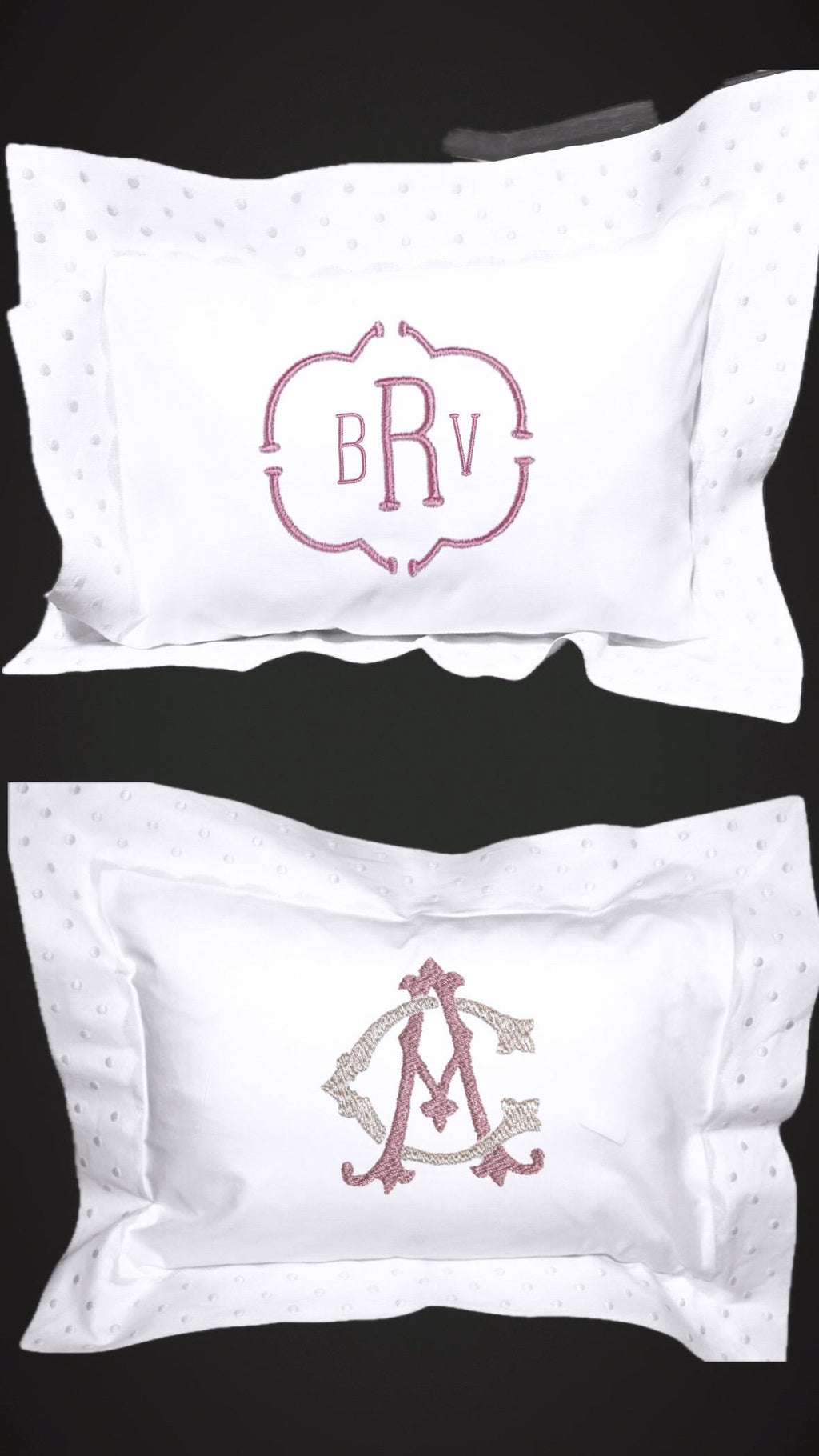 Baby linen hemstitched boudoir announcement pillow for Baby's Nursery Baby Shower Gift newborn babies Heirloom Embroidered Linen crib sham