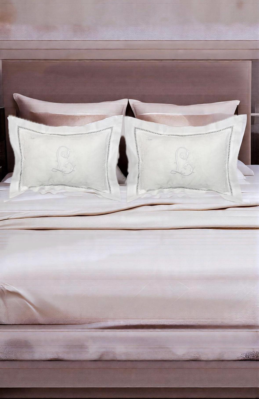 Boudoir pillow Elegant Garland  hemstitched Giglucci Personalized Boudoir Pillow