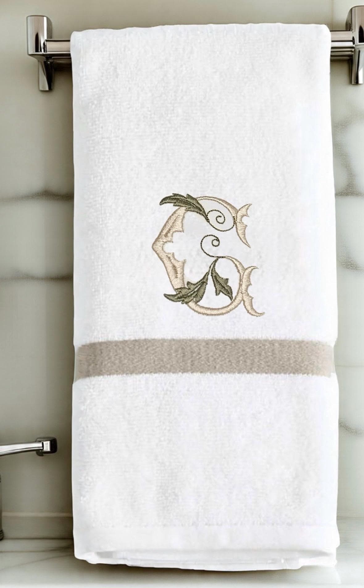 Embroidered Personalized Terry Weave Hand Towel/Personalized Hand Towel/Bathroom Towel/ Bathroom Decor/Servierttes de toilette/Brodée/Bain