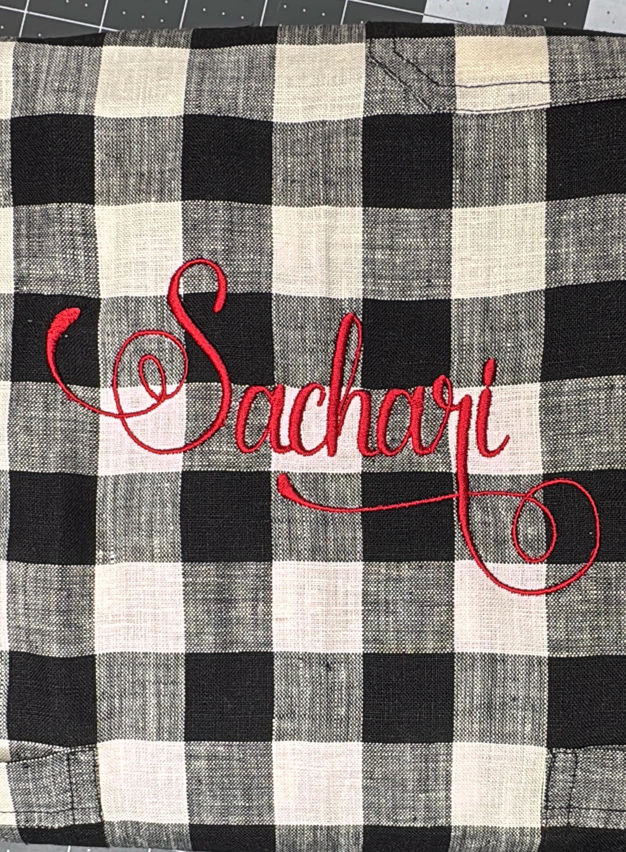 Apron personalized Kitchen linen Bib Teacher Waiter Butler Apron unisex custom embroidered service  bib