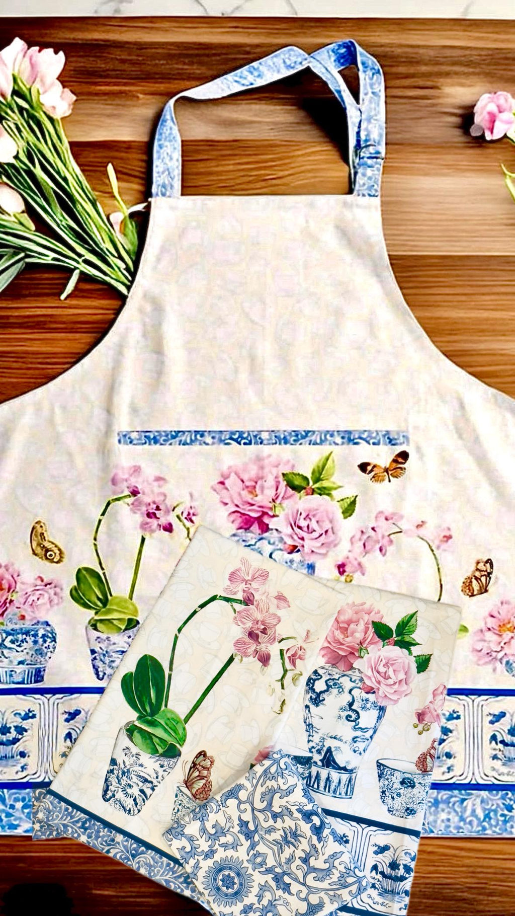 Apron personalized Kitchen cotton Bib teacher Apron unisex custom embroidered