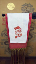 Embroidered Lunar New Year of the Dragon Hand Towels Cocktail Napkins Dinner Napkins Personalized Embroidered