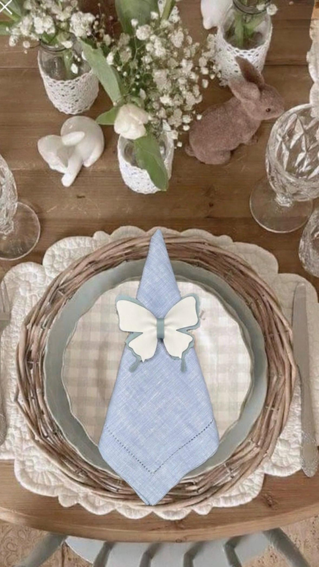 Personalized linen Dinner Napkin pastel colors embroidered linen Napkin Spring Dinner Napkins Easter holiday Bridgerton