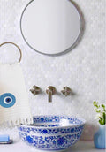 Evil Eye Embroidered guest towel Greek evil eye embroidered towel Turkish good luck symbol embroidered Nazar Amulet Talisman