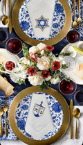 Hanukkah Dinner Napkins Seder pesach Shabbat Table Decor Judaica Gift Idea Jewish dreidel menorah decor Star of David Magen David