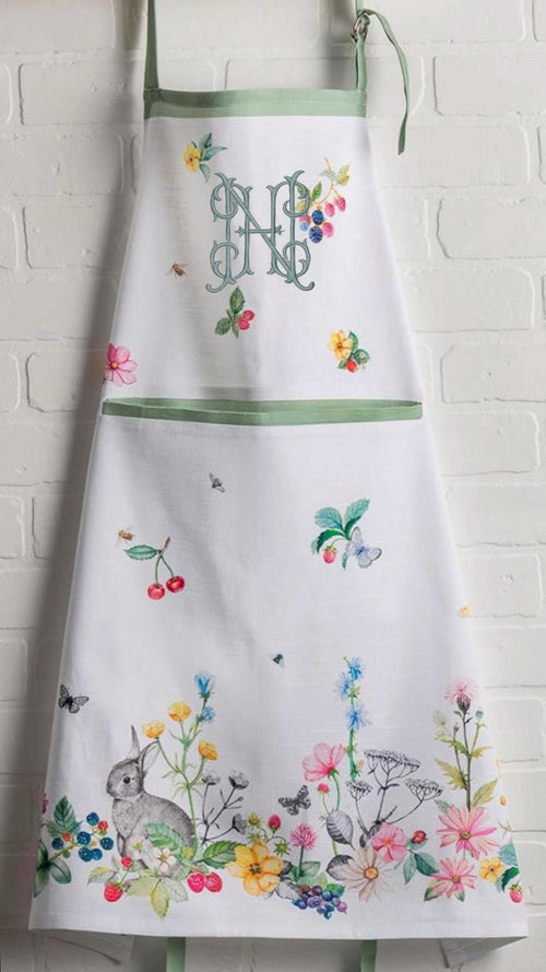 Apron personalized Kitchen cotton Bib teacher Apron unisex custom embroidered
