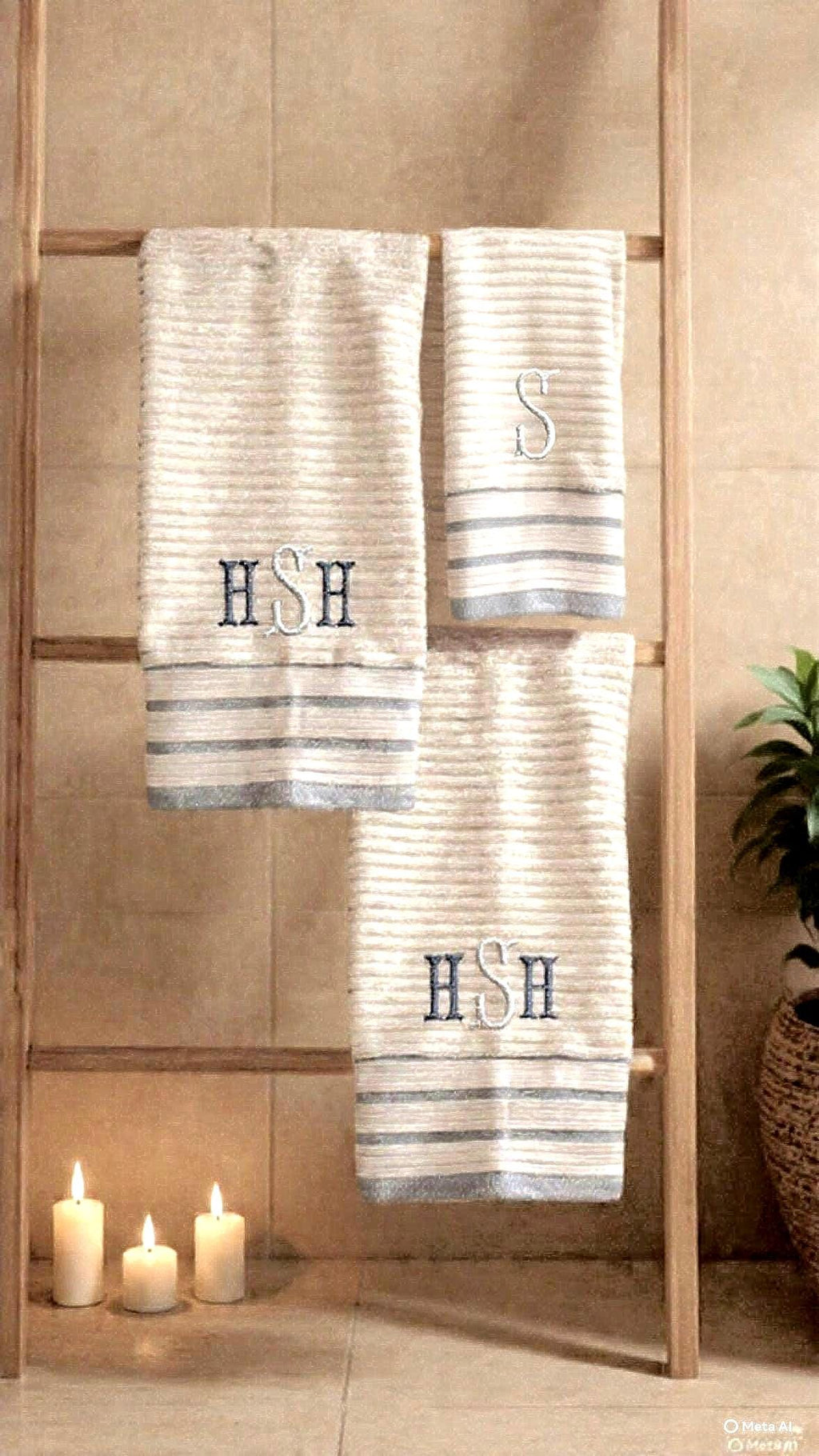 Embroidered Personalized Terry Hand Towel/Personalized Hand Towel/Bathroom Towel/ Bathroom Decor/Servierttes de toilette/Brodée/Bain