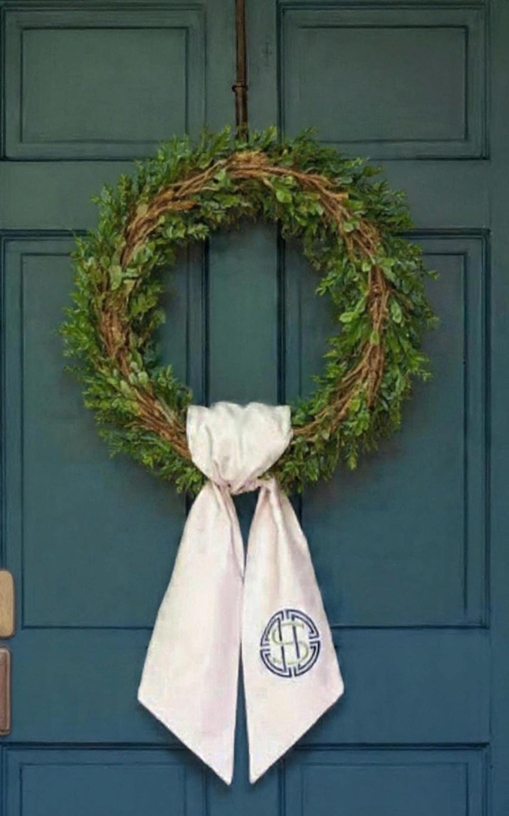 Personalized embroidered Sash Wreath Sash holiday wreath Sash Halloween shamrock Thanksgiving Hanukkah sash