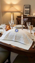 Challah Cover Shabbat Rosh Hashanah Sukkot Shavuot SHANA TOVA Jewish New Year Embroidered Placemats Holidays Jewish SederTable Passover