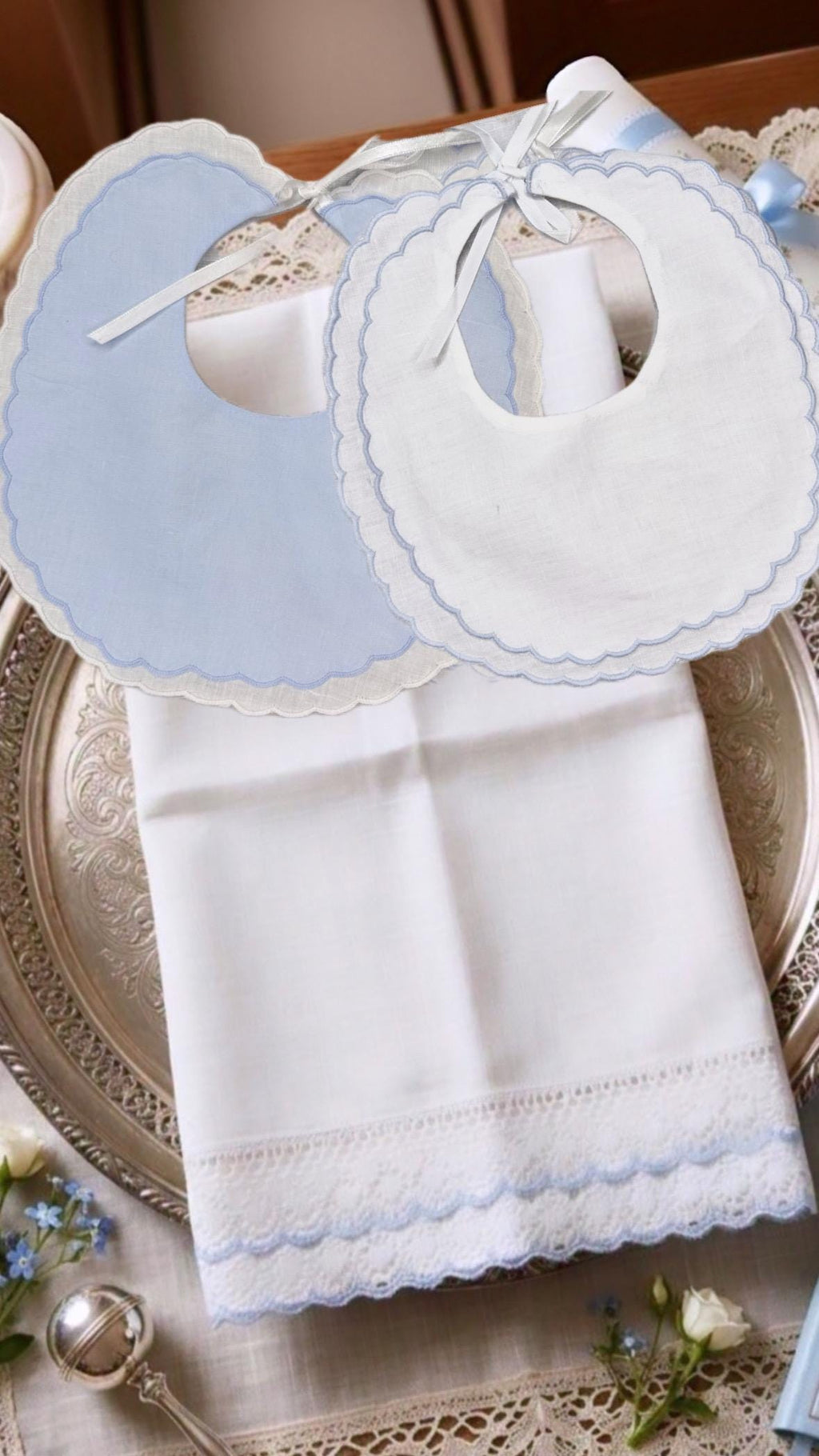 Personalized Embroidered Christening Towel Custom Baptism towel Baptismal towel godson religious Gift with Baby's Name & Date