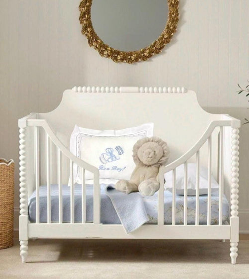 Baby linen hemstitched boudoir pillow for Baby's Nursery announcement pillow Crib Baby Shower Gift newborn babies Heirloom Embroidered Linen